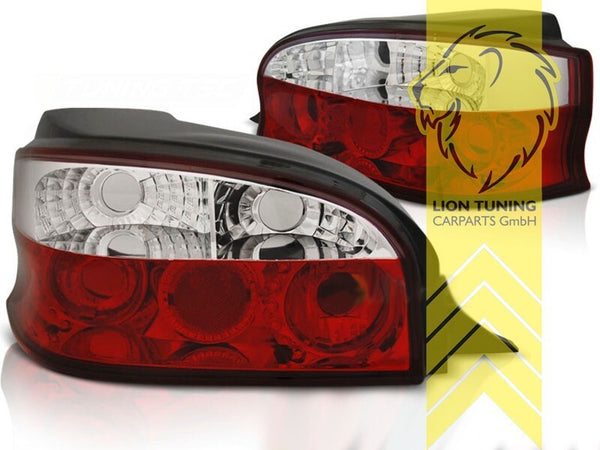 LT Pair Halogen Rear lights Tail Lamps Citroen Saxo Red White S0 S1 1 96-99 LHD
