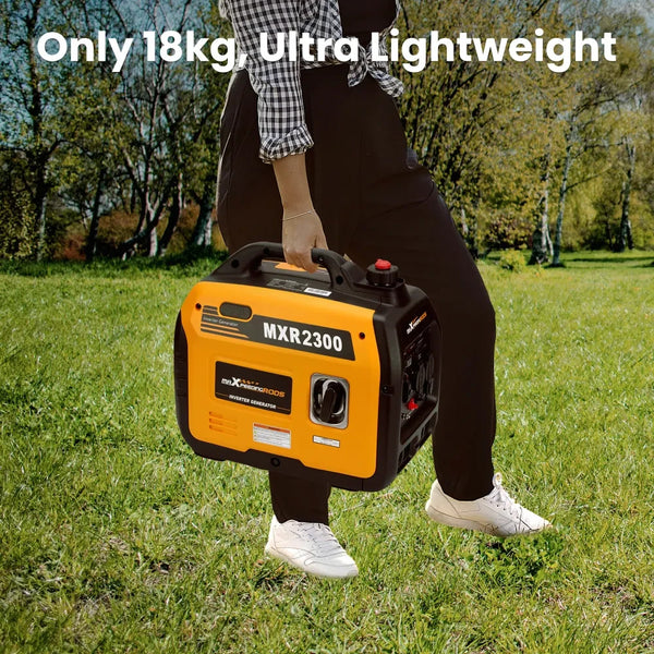 MXPR Super Quiet Portable Inverter Generator 2300W 4 Stroke Engine Camping