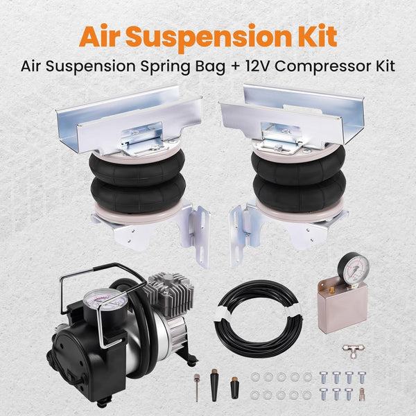 MXPR Air Suspension Spring Bag + 12V Compressor Kit Sprinter 06-22 4000kg