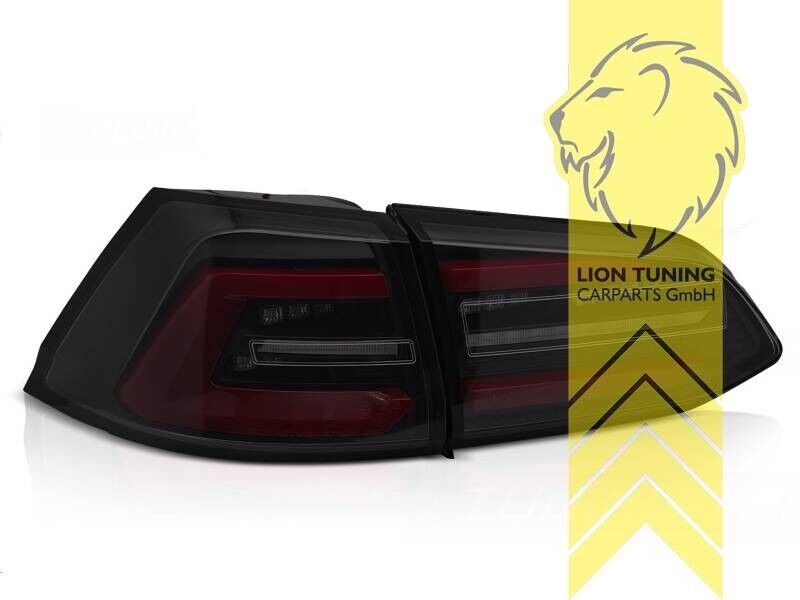 LT LED REAR LIGHTS Tail VW Golf 7 BA5 17-19 Facelift Variant black red smoke LHD