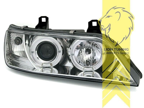 LT LED DRL Halo CCFL Headlights BMW Z3 Roadster Coupe chrome H1 95-03 LHD