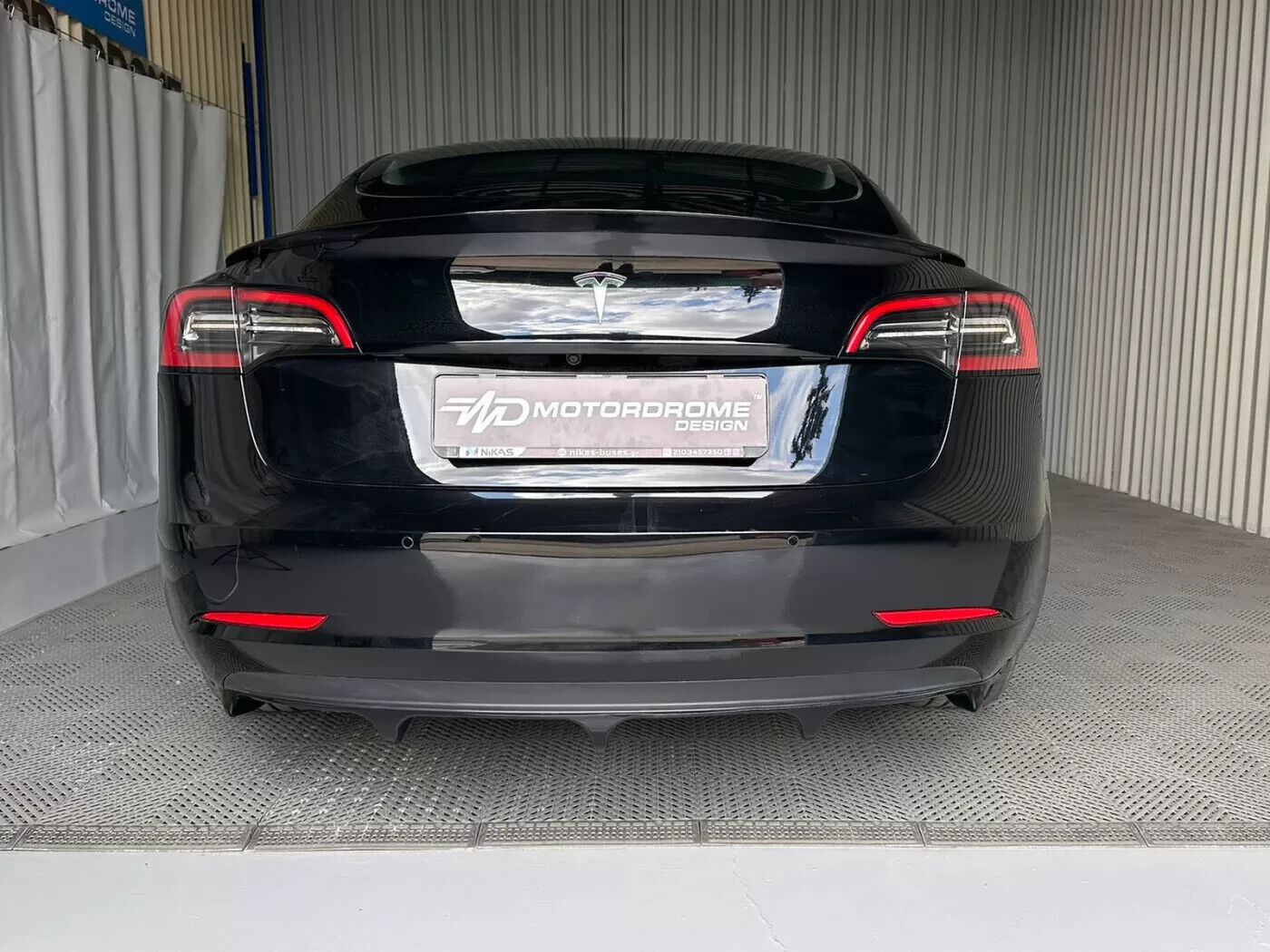 Motordrome Design Tesla Model 3 Rear Boot Tail Lip Spoiler Wing