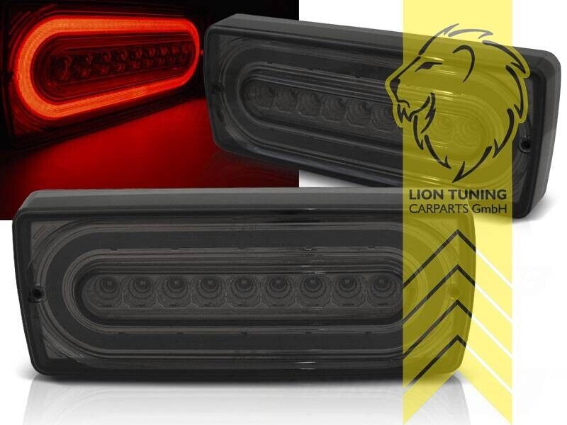 LT Pair LED DRL Rear lights Light Bar W463 G-Class G-Wagon 89-12 smoke LHD