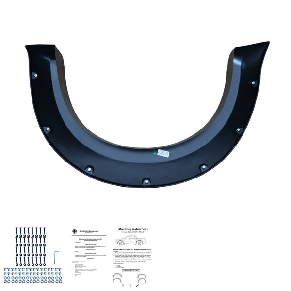 OW Fender Flares Wide Arch Kit NP300 D23 2014-2017  ABS Black ABE TUV