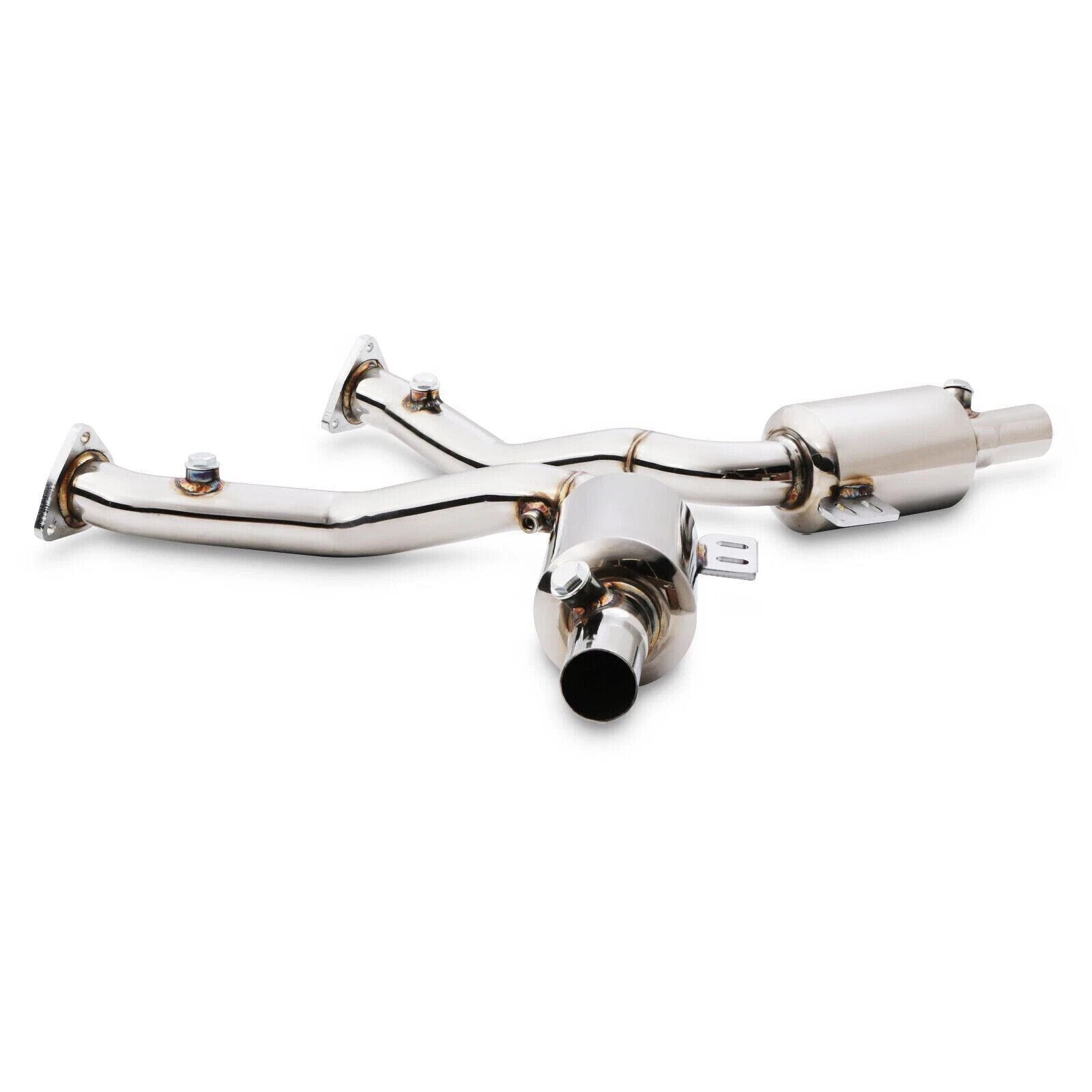 Porsche Boxster 986 2.5 2.7 3.2 S T304 Stainless Sports Exhaust Rear Decat Cat Derestricted Downpipes for Track Street Road catalytic converter bypass pipe