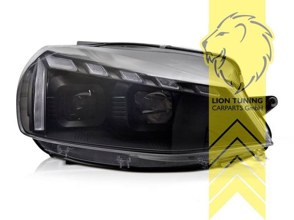 LT Pair LED DRL Lightbar Headlights VW Golf 7 5G1 BE1 BA5 Limo Variant black LHD