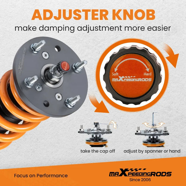 MXPR Adjustable Lowering Coilovers Jaguar XF X250 07-15 Front Fork Saloon