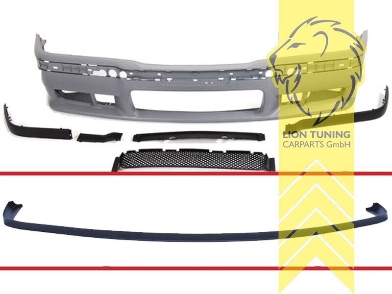 LT GT Club Front Bumper Splitter Lip BMW 3 Series E36 for M-Pack + M3 90-00