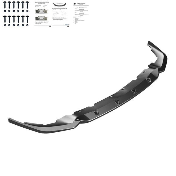 OW Front Bumper Lip Splitter BMW 1 Series F40 M-Pack 19-24 M135i Gloss Black