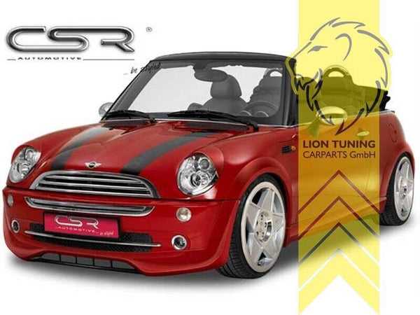 LT CSR headlight eyelids covers trims Mini R50 R52 R53 04-08 ABS Black Paintable