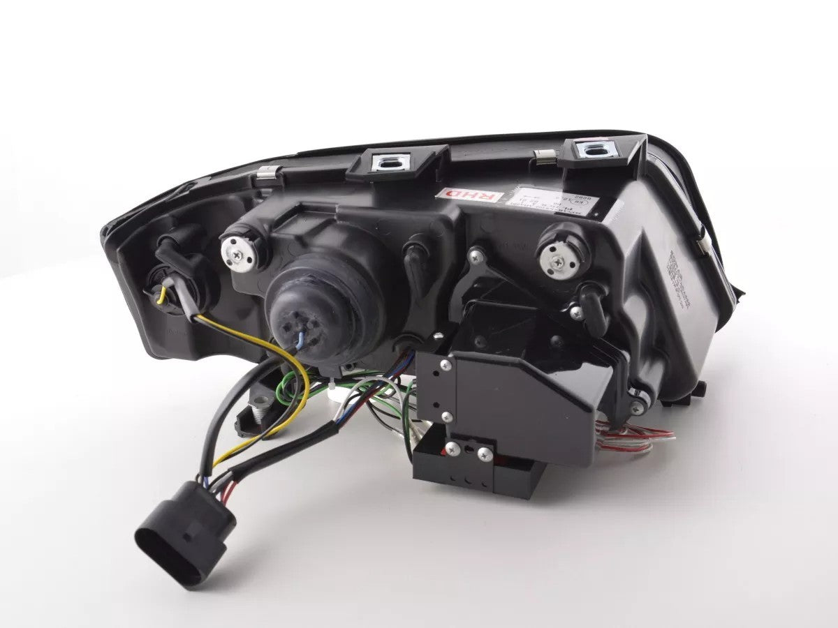 FK Pair LED DRL Lightbar Headlights Audi A6 C5 4B 01-04 Chrome RHD