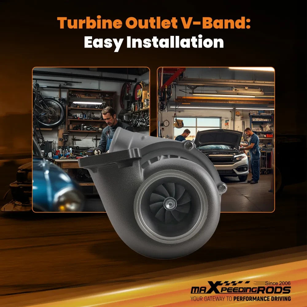 MXPR T3 T04E GEN2 Universal Turbo Charger .63 A/R 48.1 Trim V-Band Flange 4-6 Cy
