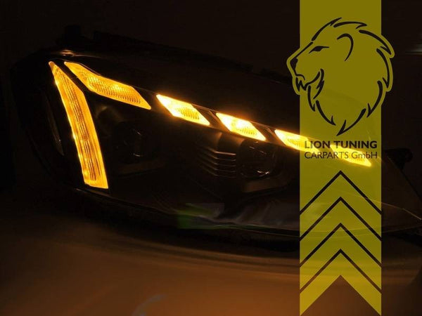 LT Pair LED DRL Lightbar Headlights VW Golf 7 5G1 BE1 BA5 Limo Variant black LHD