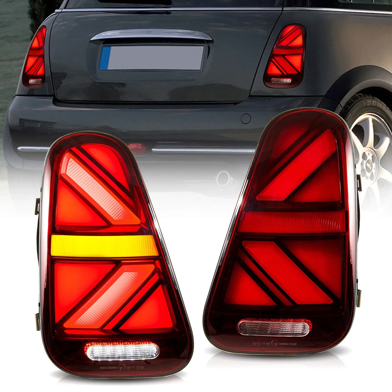 VLAND BMW Mini Cooper R50 R52 R53 2001-2006 LED Rear Tail Lights LHD ...