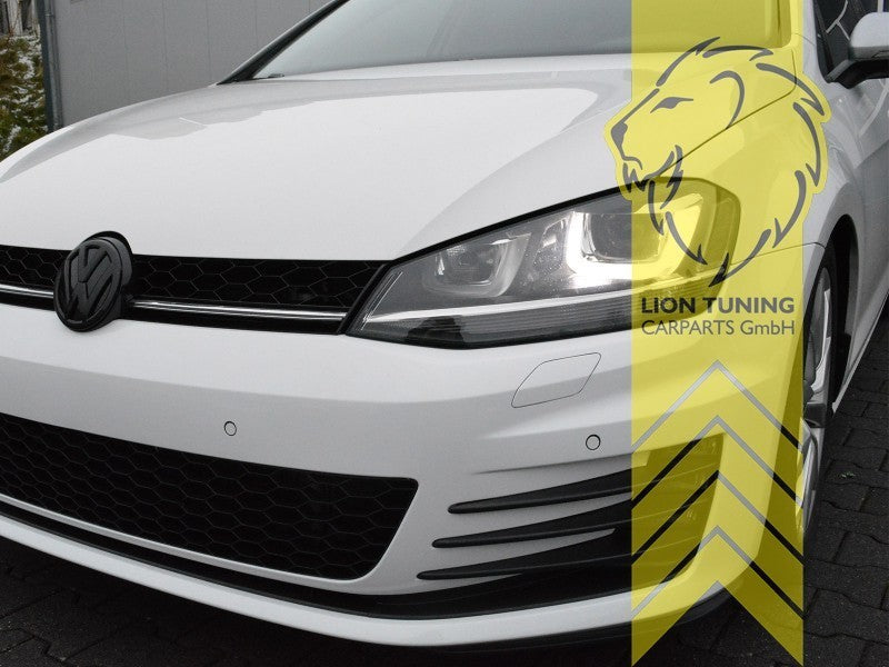 LT Pair LED DRL Lightbar Headlights VW Golf 7 Limo Variant R optics black LHD