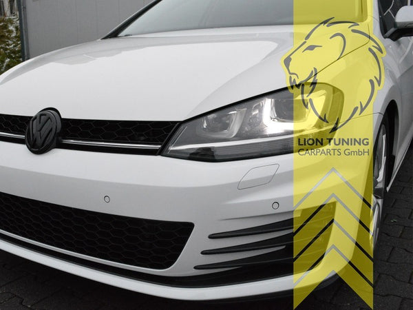 LT Pair LED DRL Lightbar Headlights VW Golf 7 Limo Variant R optics black LHD