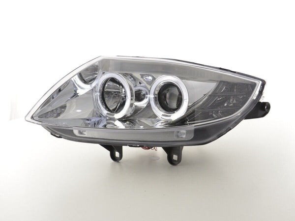 FK LED DRL Angel Eye Halo Ring Headlights BMW Z4 E85 E86 03-08 Chrome LHD