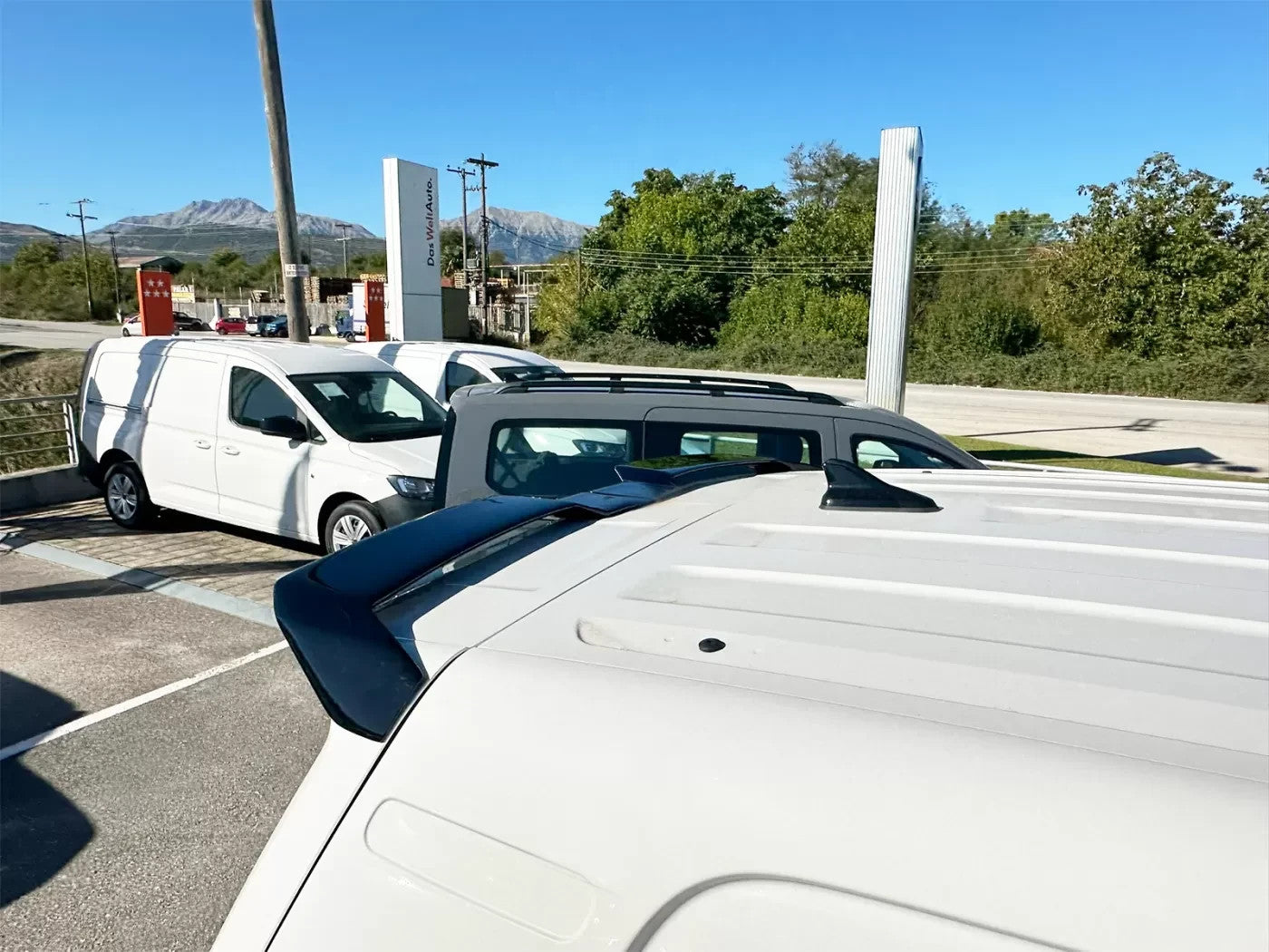 Motordrome Rear Wing Roof Spoiler Barn Doors VW ID. Buzz UNPAINTED