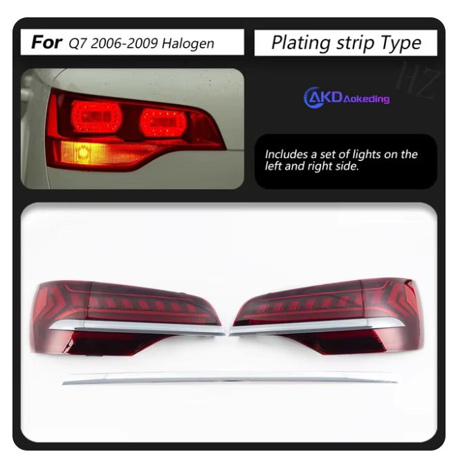 TYPY Pair LED DRL Lightbar REAR LIGHTS Tail Lamps Audi Q7 2006-2015 LHD