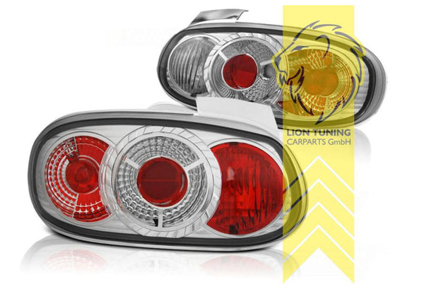 LT Pair Halogen Rear Lights Mazda MX5 2 MK2 NB white chrome clear with red LHD