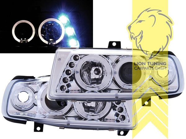 LT LED DRL Lightbar Halo Ring Headlights Seat Ibiza 6K 93-99 Cordoba chrome LHD