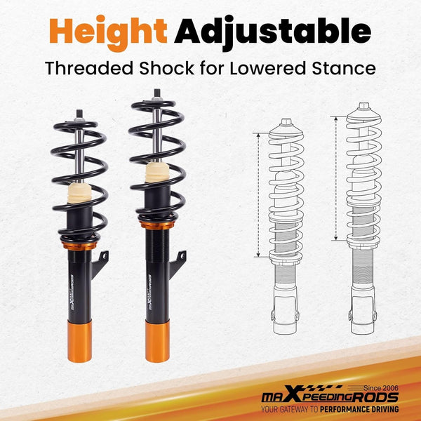 MXPR Coilovers Kit  Audi A3 8P 8PA 8P1 1.6TDi 1.9TDi 2.0TDi VW Golf 5 6 03-13