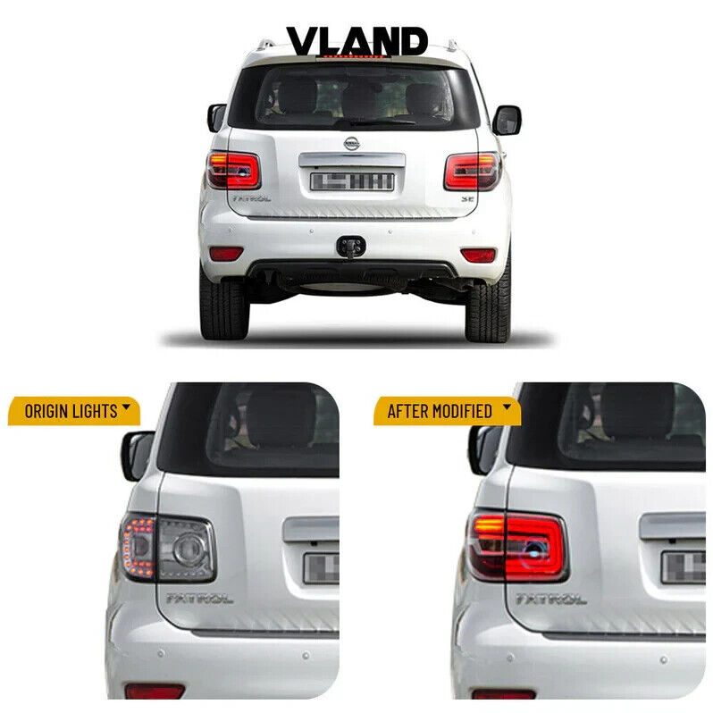 VLAND Nissan Armada Y62 17-20 & Patrol 10-19 LED DRL Lightbar Rear Lights LHD