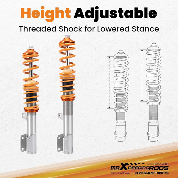 MXPR Coilovers Kit Astra Mk4 Astra G Estate 1.6 2.2 TD Ti 16V DT 98-04 Zafira A