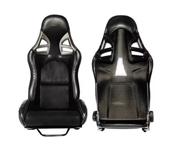 OLO Pair x2 Universal Bucket Seats Porsche 997 911 GT3 GT4 Cayman Boxster Black