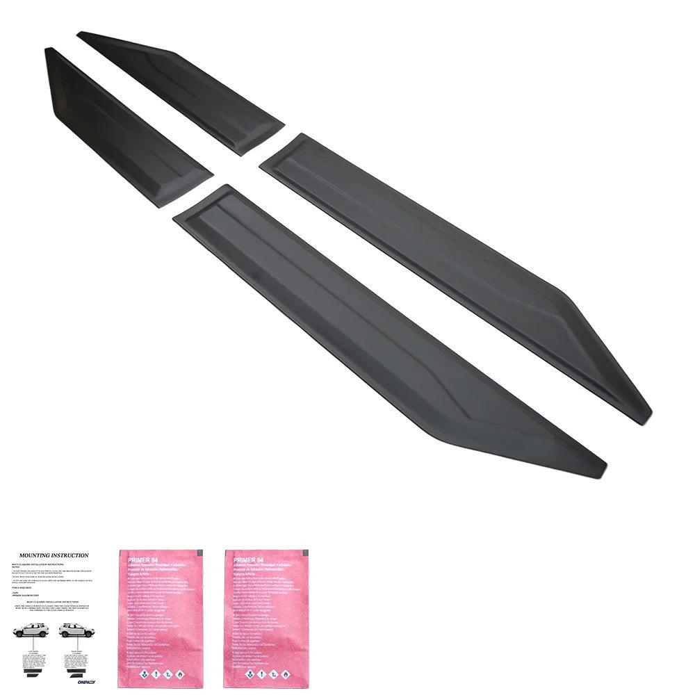 OW Body Cladding Styling Panels SSANGYONG Musso Grand 2018-2024 4 Pcs ABS Black