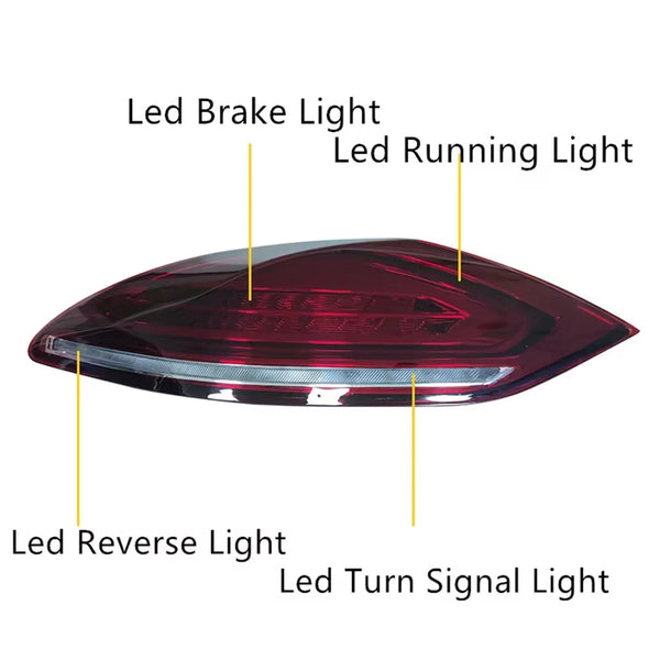 TYPY Pair Lightbar LED Rear Lights Porsche Panamera 970 970.1 10-13 Smoke