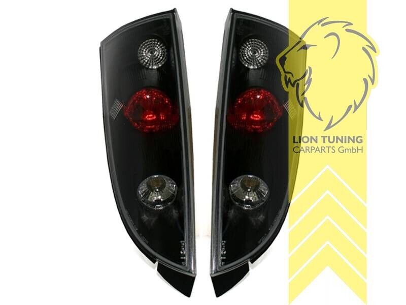 LT Pair Halogen Rear Lights Tail Lamps Ford Focus 1 hatchback black LHD