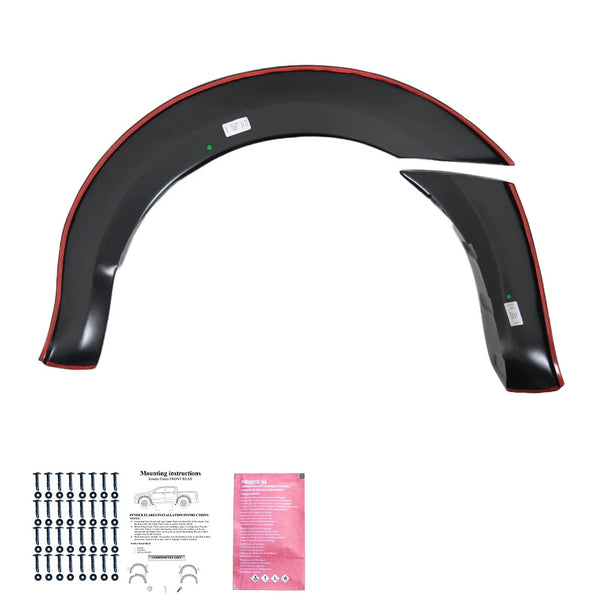 OW Fender Flares Wide Arch Kit FORD Ranger T6 T7 T8 2012-2022 ABS Black