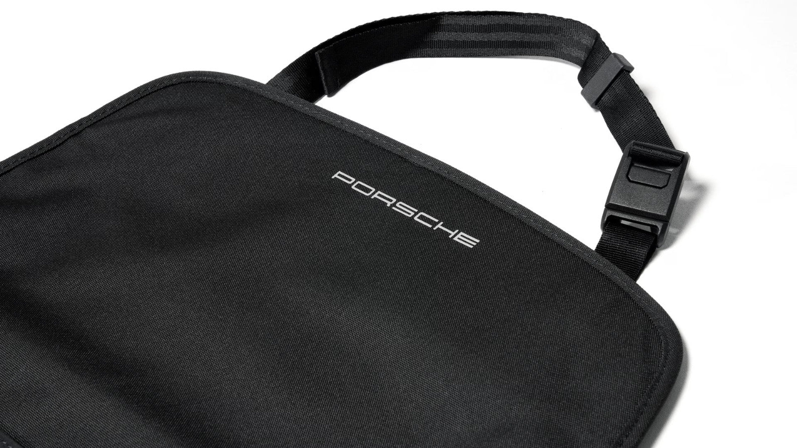 Genuine x1 Porsche Front Seat Back Backrest Protector Black  Kids Seats Storage