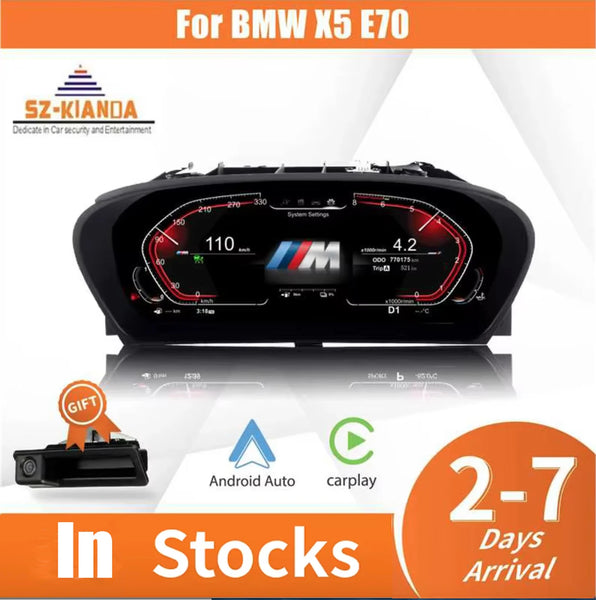 2025 Latest Original Digital LCD Instrument Panel for BMW X5 E70 Cluster Speedometer dashboard Cockpit speedometer HUD Display