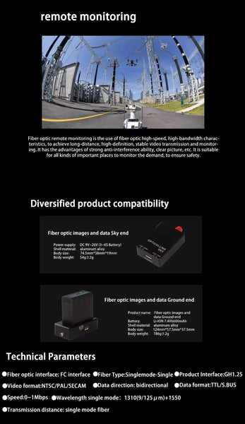 5km Optic Fibre Canister (FPV video feed + RC control)