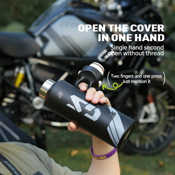 Cokima Adventure Rider Thermos Bottle – Built for the Wild - ThermoBottle Motorcycle Motorbike Luggage