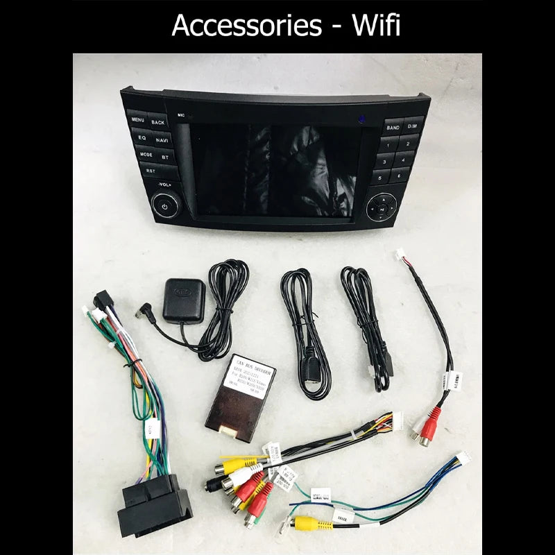 Junuse For Mercedes Benz E-class W211 E200 E220 E300 E350 E240 E280 CLS Car Auto Radio 2Din Android 12 Multimedia GPS Carplay BT