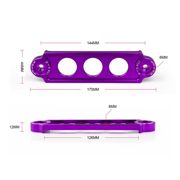 JDM Styling Car Battery Tie Down Mount Hold Bracket Lock Anodized Battery Fasten Brace Lock For Honda Civic/CRX 88-00 BTD001