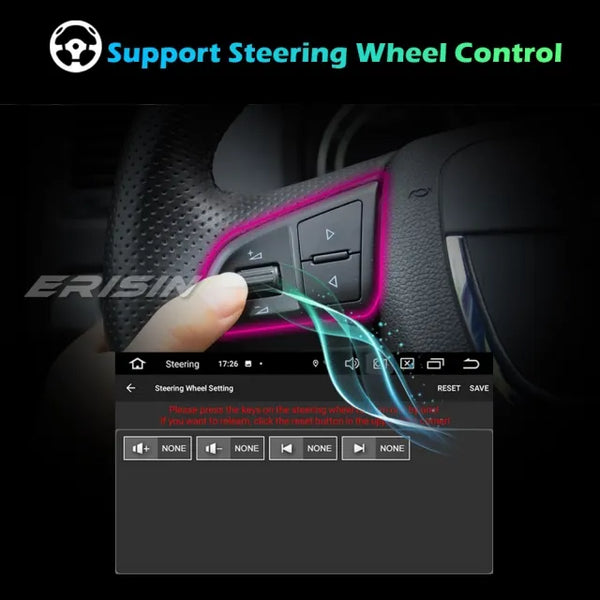 ES8128V 9" DSP Android 10.0 Touch Screen Headunit Car Stereo For VW / SEAT / SKODA - Passat CC Golf Caddy Touran Amarok T5 Polo EOS Jetta DAB+ 4G WiFi CarPlay