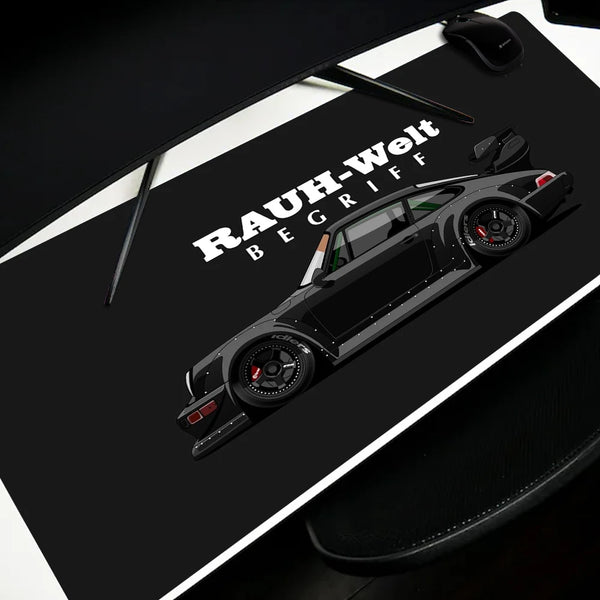 Japan sports car jdm RWB 911 964 933 XXL Mousepad Boy Pad Natural Rubber mousepad Desk Mat Anime Lock edge Mousepad
