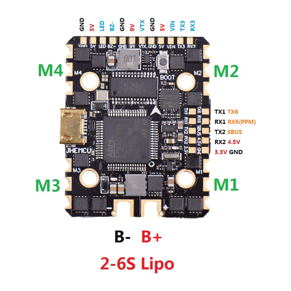 GHF420 AIO Toothpick Flight Controller (20A / 35A, 2-6S)