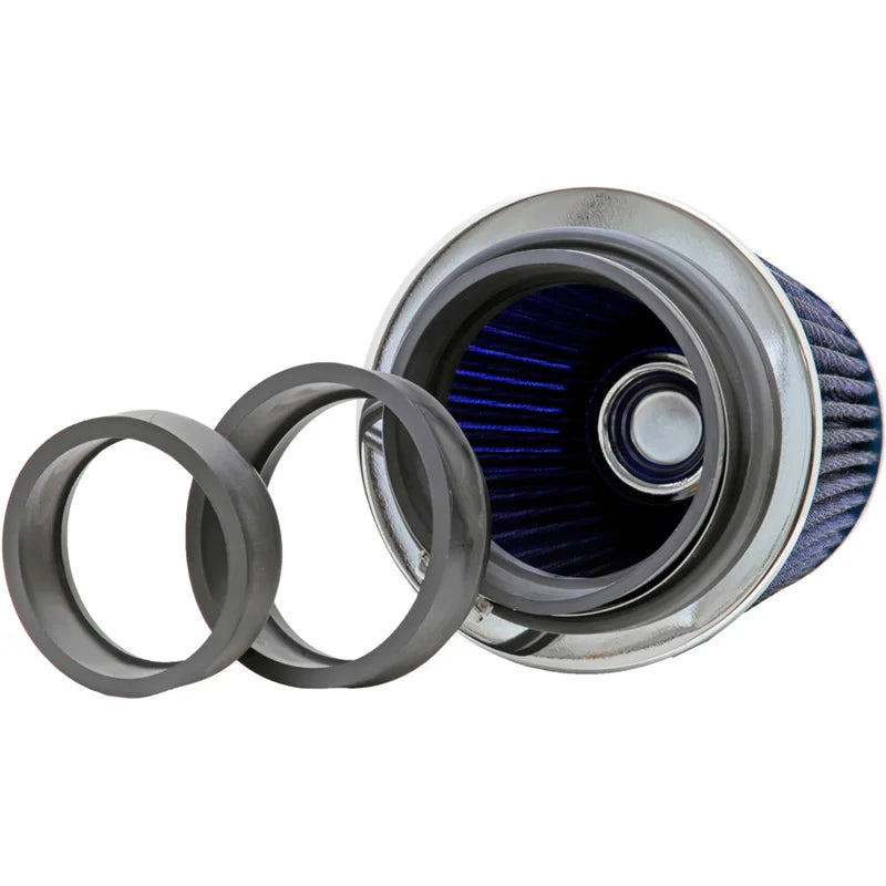 K&N RG-Series Universal Air Filter Induction Cone with 3 Installation adapters Blue RG-1001BL-L