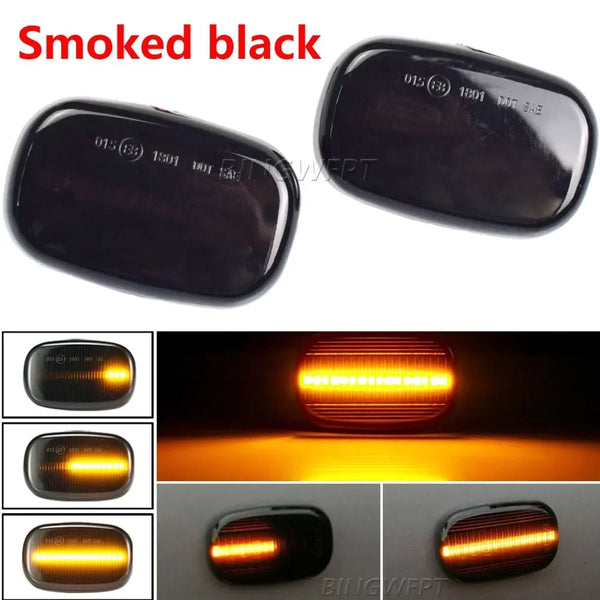 2PCS Car Dynamic Side Marker Blinker Light For Toyota Celica T20 23 Corolla Caldina Avensis Starlet Prius Fielder Verso Runx MR2