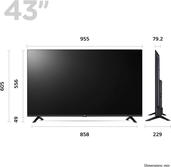 LG LED LQ60 43" FHD Smart TV, 2023