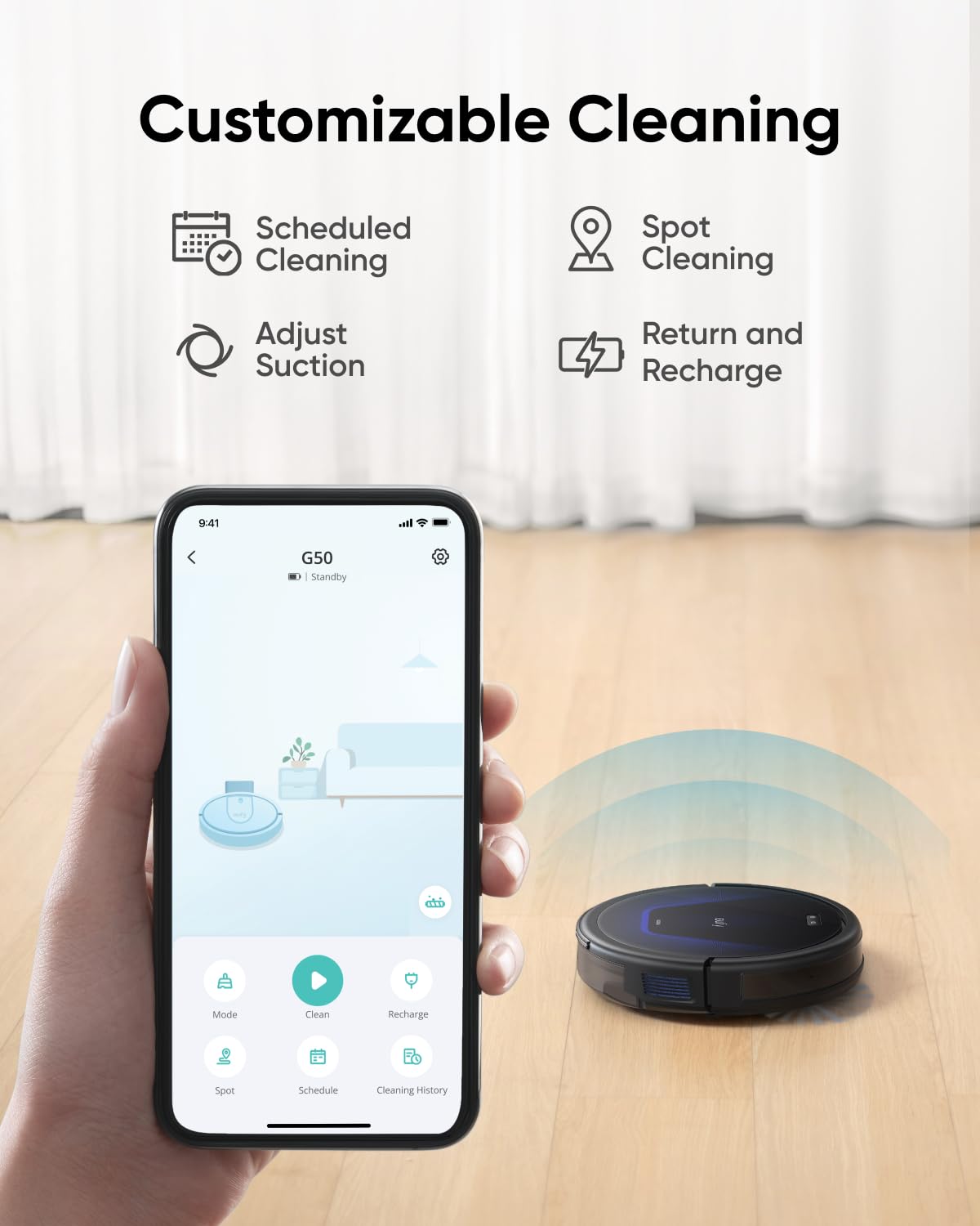 eufy Robot Vacuum C10 with Self Empty Station, 4,000Pa, 2.85-Inch Ultra-Slim Body, Up to 60 Days of Hands Free Cleaning,Carpet Cleaning, Edge Expansion Brush, Quiet, Point Laser Navigation