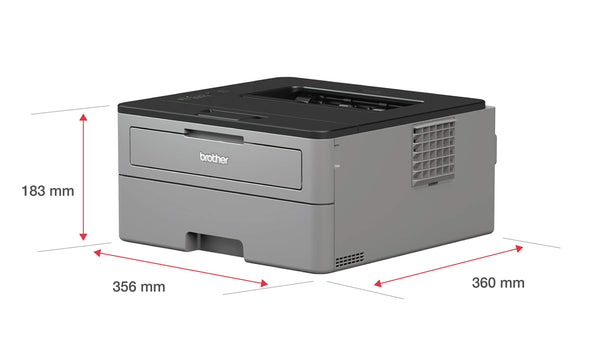 Brother DCP-L2620DW 3-in-1 Mono Laser Printer |Print, copy & scan|Automatic 2-sided print |A4|UK Plug
