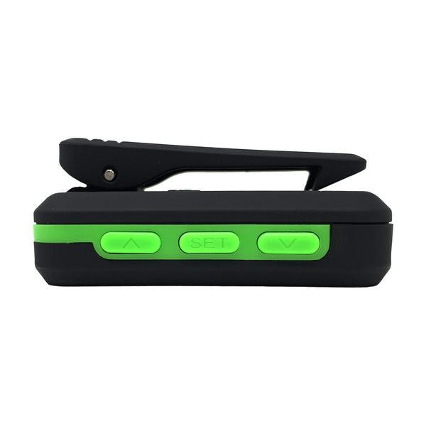 Gymboss PLUS Interval Timer and Stopwatch Strap - Bundle (Black with Green buttons)