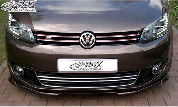 RDX Racedesign Front spoiler Vario-X compatible with Volkswagen Touran 2011- & Caddy 2010- (PU)