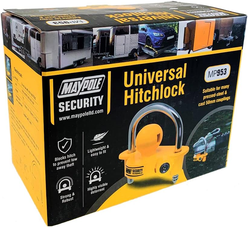 Maypole Universal Trailer Hitchlock for Standard 50 mm Couplings